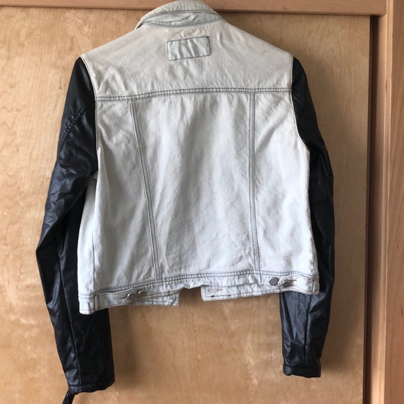 Denim/leather jacket - Picture 2 of 4